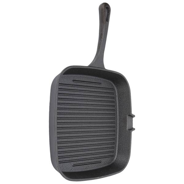 Grillpanne Non-stick design Varmebestandig håndtak Rask varmeledning Jernstripe Stekepanne for Hjemmekjøkken 24cm