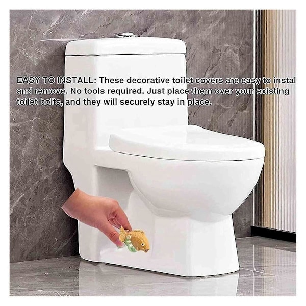 ResinToilet Boltdæksler Sød Badeværelsesindretning, blå 2 STK