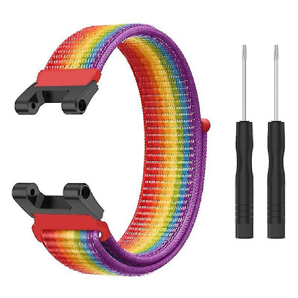 Justerbar nylon klokkestropp for Huami Amazfit T-Rex/ T-Rex Pro/ Ares - Svart