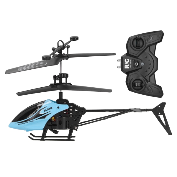 Fjernkontroll Antifall utendørs flygende flylader Fjernkontroll Helikopterlekemodell (blå)