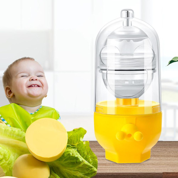 Egg Scrambler Hand Egg Shaker Mixer Blommen Æggehvide Mix Manuelt værktøj Golden Egg Maker til børn
