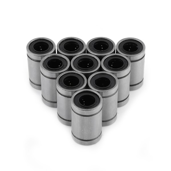 10 st LM8UU 8 mm linjär rörelse kullagerbussning för 8 mm stång 3D-skrivare CNC delar