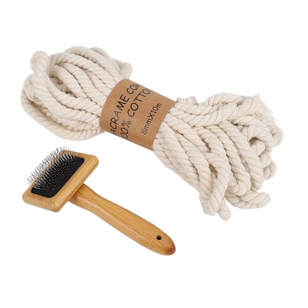 Macrame Kit 8mmx10m DIY Vævning Blød Ingen Særlig Lugt Gobelin For Tilbehør Til Håndværksentusiaster