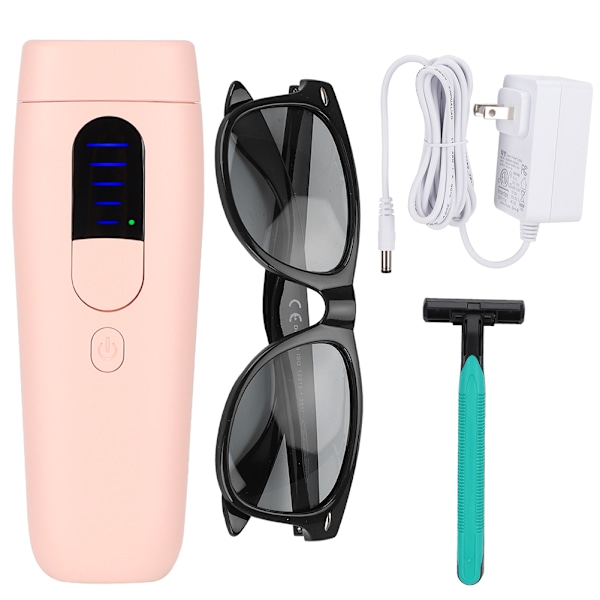 U9 Hårfjerningsinstrument Husholdning Bærbar Epilator med Øjenbeskyttelse LED-display (US 100-240V)