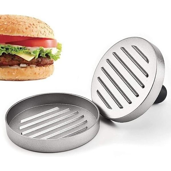 Non-stick hamburgerpress: Aluminiumform för BBQ-biffar