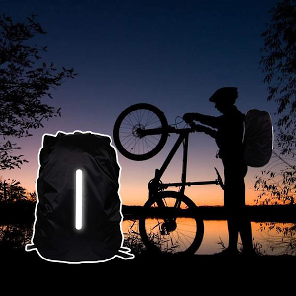 2 pakkauksen vedenpitävät reppusadesuojat - 30-40L sadesuoja, pölytiivis nylon, heijastinnauha - ihanteellinen patikointiin, matkustamiseen ja seikkailuun