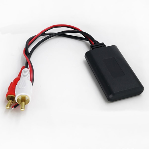 Bluetooth 5.0 lydmottaker musikadapter bilstereo Aux-kabel 2RCA-grensesnitt for bil