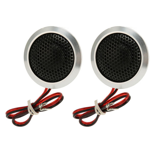 2st 150W Dome Diskanthögtalare 2-vägssystem Hög känslighet Silver Black Dome Audio Diskanthögtalare för bilstereosystem