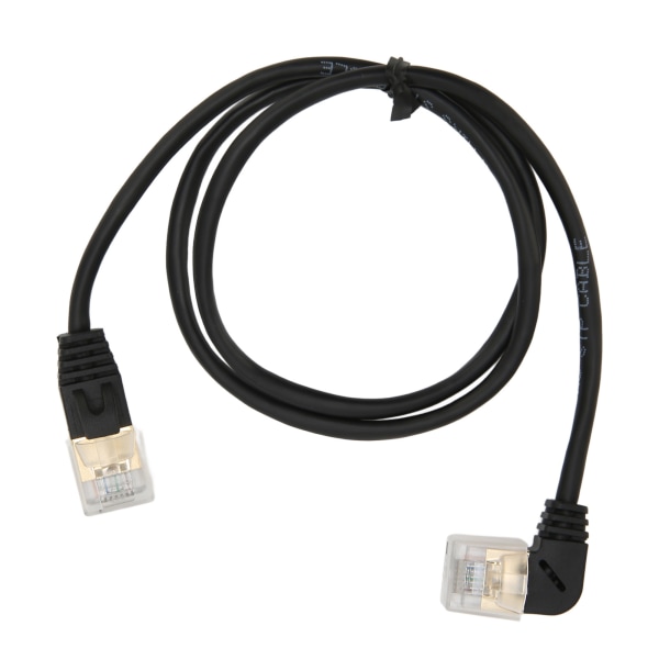 CAT8 Ethernet-kabel 0,6 m høyhastighets CAT8 gullbelagt OD 3,8 mm hann til hann RJ45 fiberoptisk nettverkskabel
