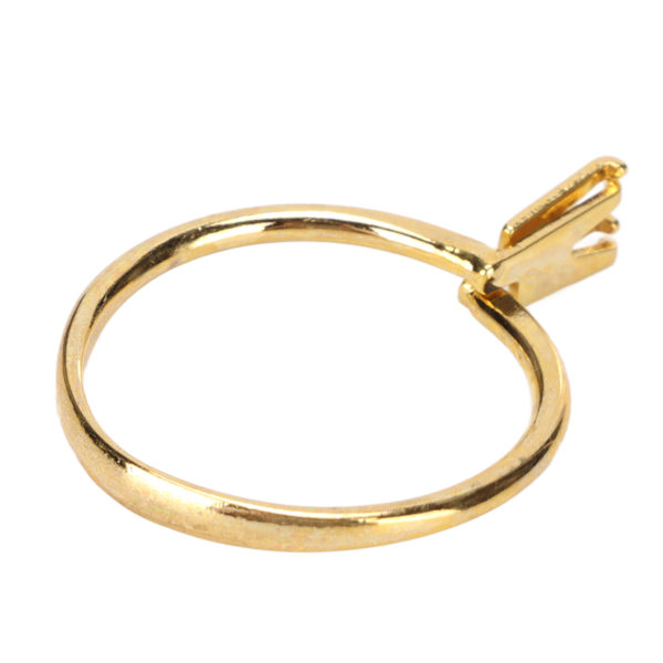 Blank Ring Base Stål Korte Fire Kløer Udsøgte blanke lette fingerringe Komponenter til gør-det-selv-håndværk Smykkefremstilling af guld