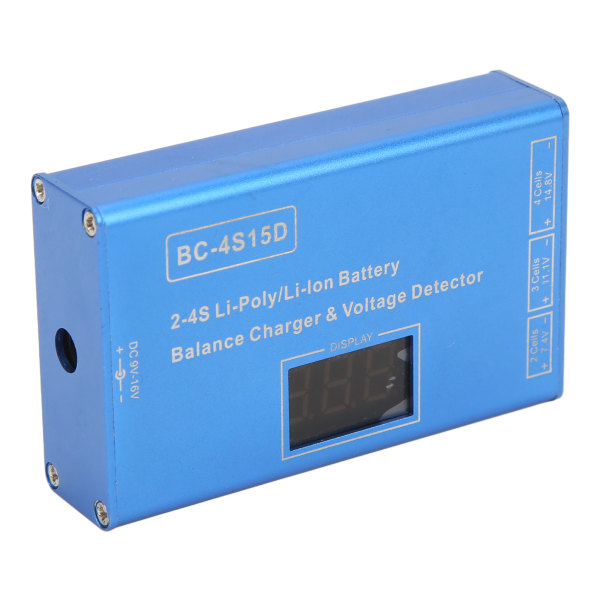 RC-balansladdare för 2S 3S 4S 25W hög precision Lipo-batteriladdare med spänningsdisplay för modellflygplan utan adapter