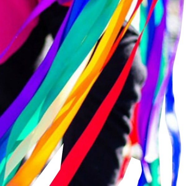 Handband Kite Träring Ljusa Färger Pedagogisk Sensorisk Leksak Band Streamer Kite för Lekrum Dans Typ 1 (Ingen Klocka)