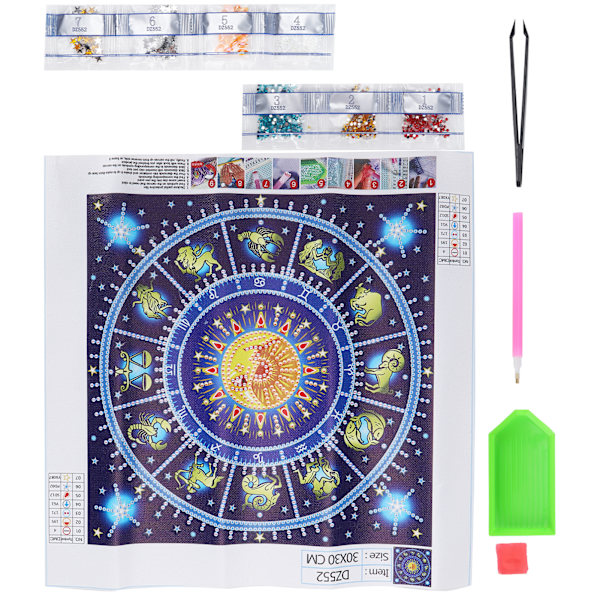 Træformet Resin Diamantmaleri Kit DIY Kunst Håndværk Soveværelse Dekorative Ornamenter