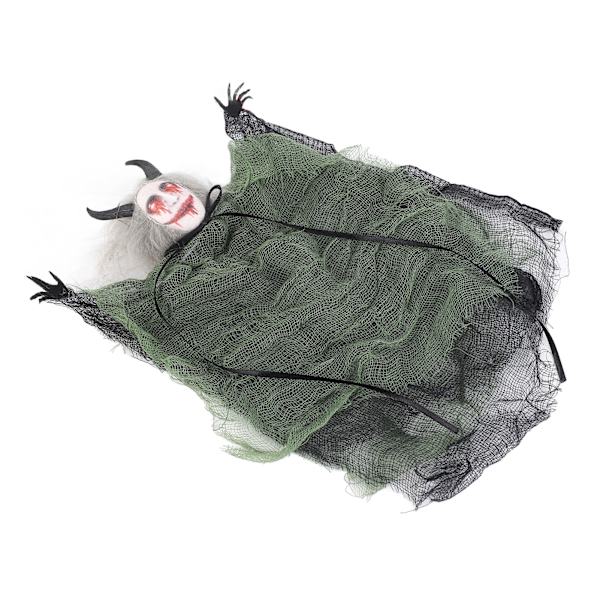 Halloween Riippuva Ghost Sisustus Simulaatio Elävä Hauska Pelottava Halloween-riipus Halloween-juhliin Kummitustalo Vihreä 25x20cm / 9,8x7,9 tuumaa