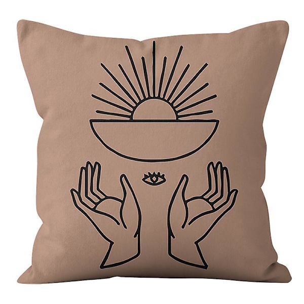 Abstrakt Mjuk Hållar Kudde Set, Modern Konst Dekor, för Familj Flickor Sovrum Soffa Vardagsrum (18 x 18 tum)