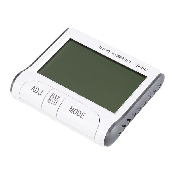 Digitalt LCD Indendørs Termometer Hygrometer Rumtemperatur Fugtighedsmåler Ur