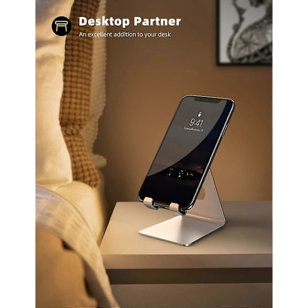 Telefonholder, telefonstativ - Dokkingstasjon for iPhone 12 Mini, 12 Pro Max, 11 Pro, Xs Max Xr X 8 7 6 6S