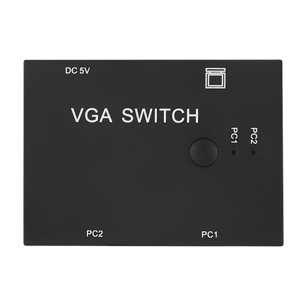 VGA Splitter Computertilbehør 2-i-1-ud 2 Port Switch HD Display Tilbehør til Host Switch