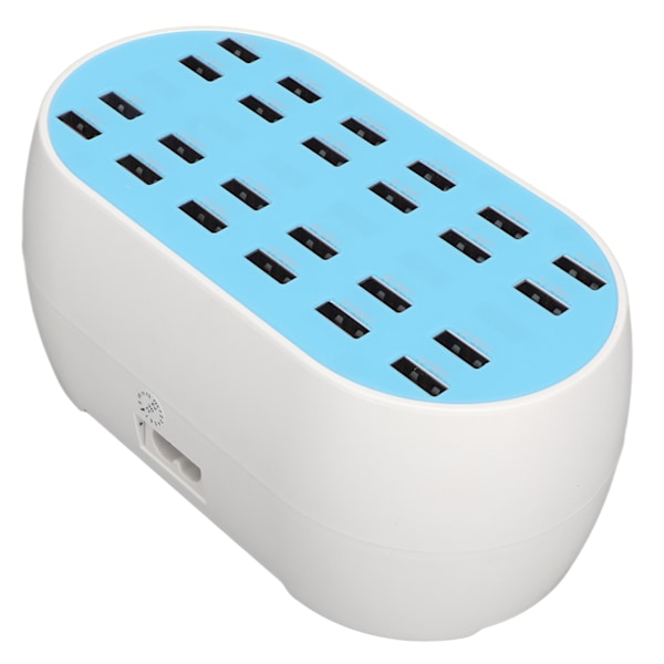 USB-laddningsstation 160W 24 portar Smart Chip Flera USB-skrivbordsladdare för hotellbutik Skola 100‑240V AU-kontakt