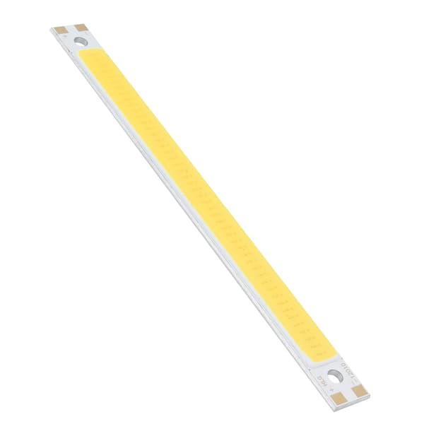 LED Lys Chip Panel 3000‑6500K/12‑14V 10W Integrert COB Lys Kilde 1000lm 120x10mm Varm Hvit