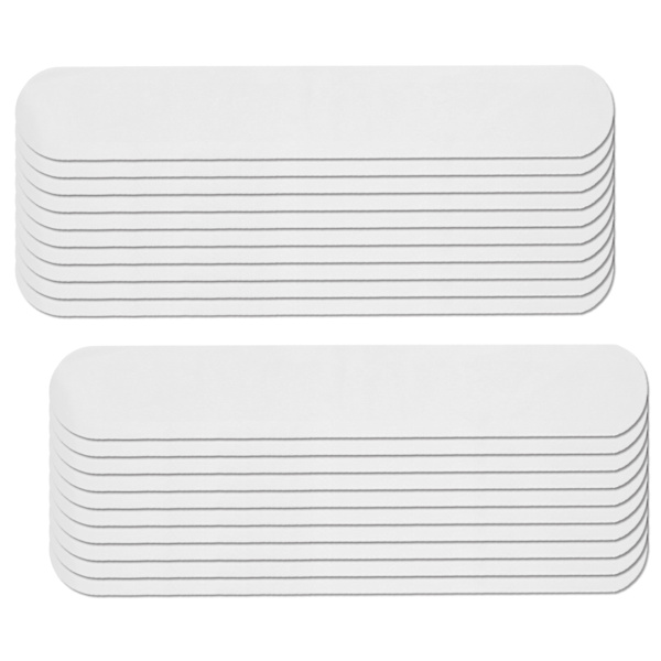 20 st Krage Svett Pads Engångs Hatt Krage Svettfläckar Självhäftande Nackfoder Pads (Vit)