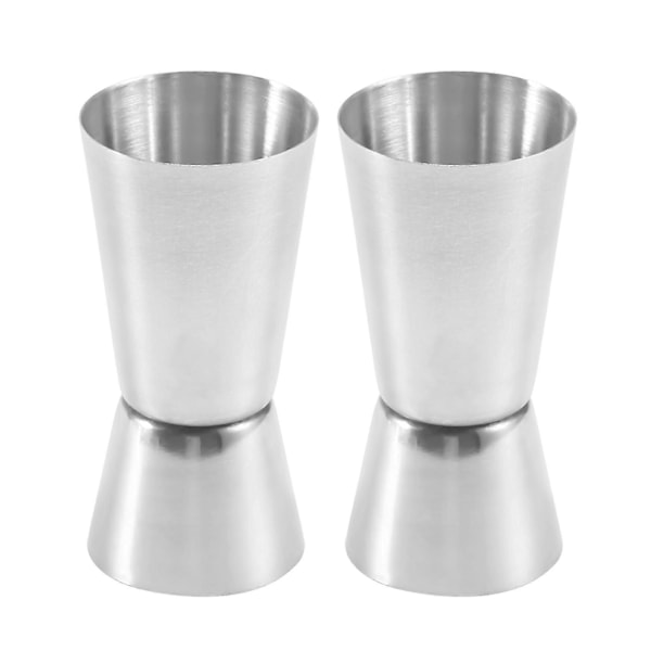 Rostfritt Stål 25/50 ml Jigger Dubbel Spritmått Kopp Peg Mätkopp kompatibel med Bar Party Vin Cocktail Drink Shaker