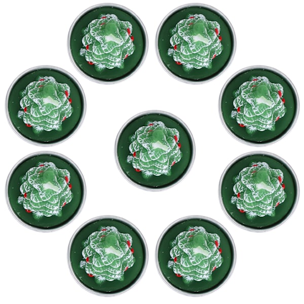 3 set julgran mini ljus romantisk middag ljus dekoration prydnader