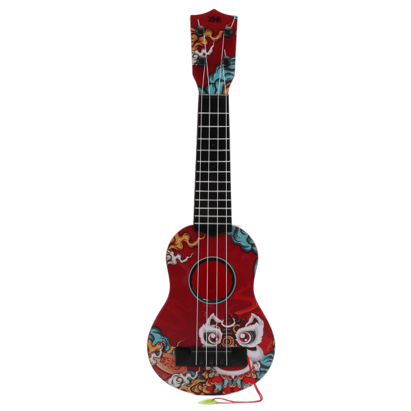 Punainen muovinen muovilelu Ukulele - Soittimen lahja esikouluikäisille lapsille Isossa-Britanniassa Red