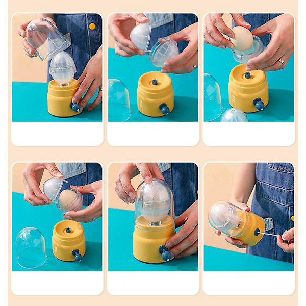 Hånddrevet Æg-Skrumpler Shaker Gylden Æg Maker Blomme og Hvid Mixer Køkken Gadget til Perfekt Æg Pudding