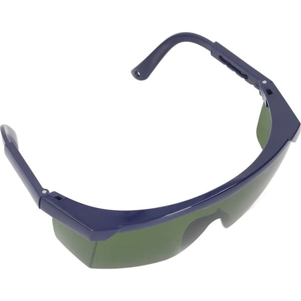 Fiberoptiska laserskyddsglasögon, gröna linser, blå ram, 740-1100nm, anti-ögon