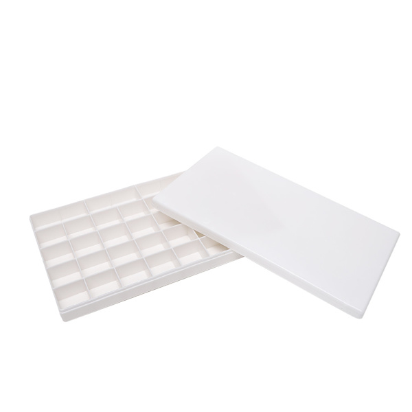 Plastmålning Box 36-Rutnät Akvarellritning Pigmentpalett Konstmaterial med lock