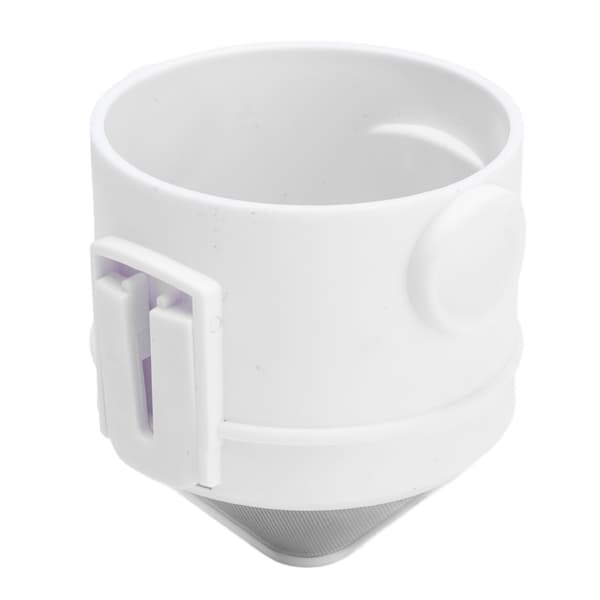 Hopfällbart bärbart kaffefilter i rostfritt stål, handkaffefilterkopp, ultrafint droppverktyg, vit