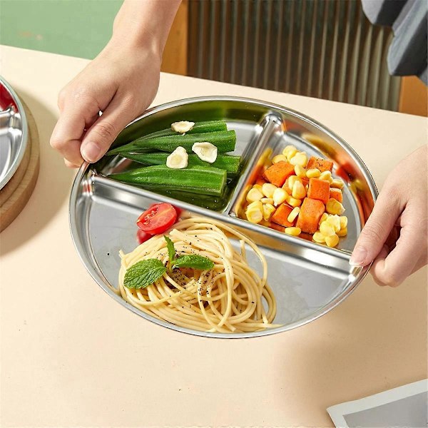 2 STK Delt Vestlig Matfat Pastarett Salat Grillfat, C