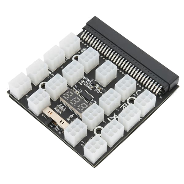 Breakout Board Strømfordelingskort Adapter 17 porte 6-benet Maksimal understøttelse 1200W computertilbehør 12V