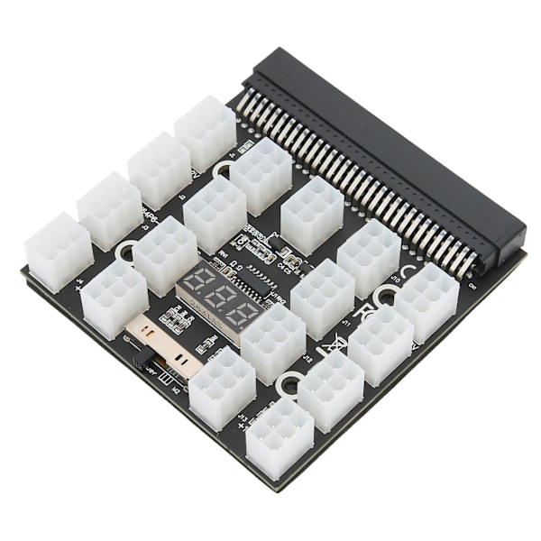 Strømbrett for strømfordeling, 17 porter, 6-pin, maksimal støtte 1200 W, datamaskintilbehør, 12 V