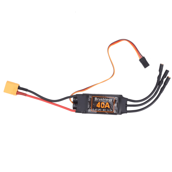 40A Brushless ESC Speed Controller 5V/3A BEC Output for RC Drone Airplanes Accessory