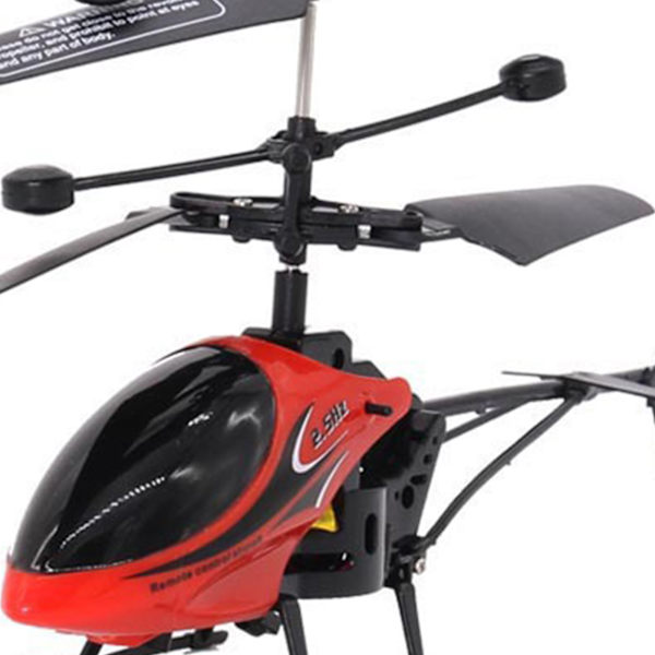 RC Helikopter Faldbestandig USB Genopladelig Børn Drenge Fjernbetjening Helikopter Legetøj til Indendørs Udendørs Rød