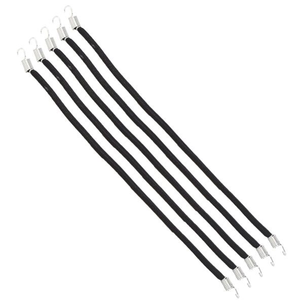 5 kpl RC-auton joustava kattotelineköysi Matkatavaraköydet Lisävaruste 1/10 RC-ryömintään Musta 10 cm
