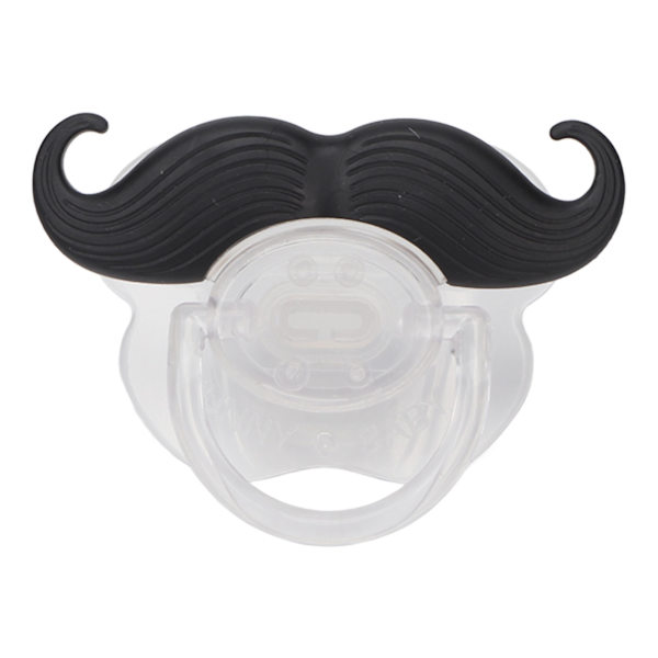 Mustaschnapp Rolig stil säker matkvalitet silikon polypropen nyfödd napp för baby