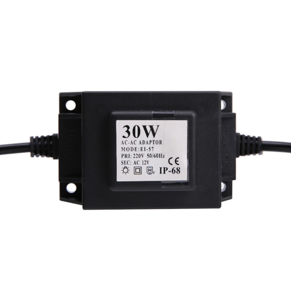 Vanntett transformator 12V utgang for LED undervannslys svømmebasseng (EU Plugg 220V)
