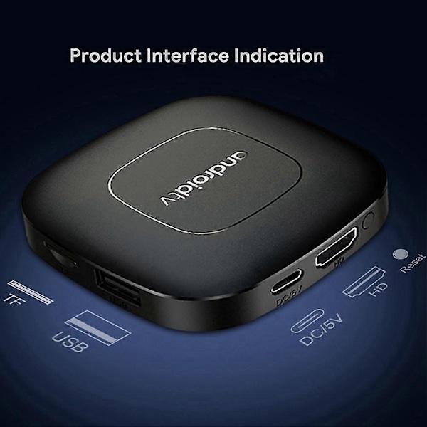 Mortal T1 TV Box ROM 2.4G&5G Wifi Kotiteatteri Mediasoitin 2GB&8GB