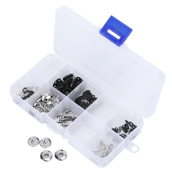 100 Par Trykknapper Messing Snap Fastener Slips Krog Installation Nitte Sy Tilbehør