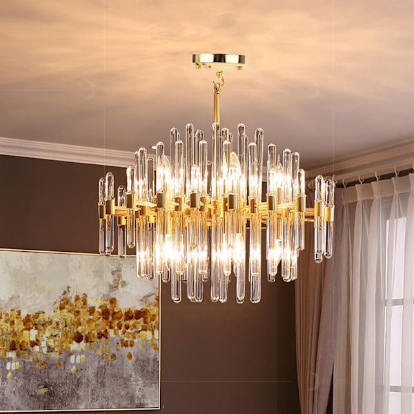 2 STK Jernlysekrone Hængende Plade Krog Loftslys Baldakin Dekoration DIY Fitting Accessory Guld