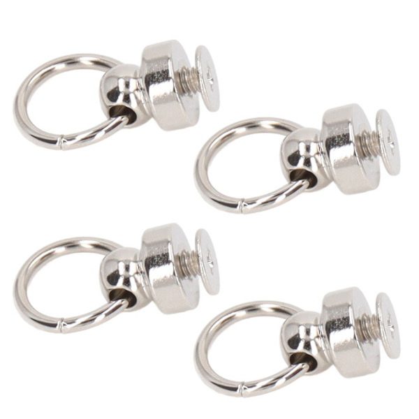 200 set 9mm mässingsnitar plånbok kulnitar stor dragring knappnitar nitar för DIY kläder väskor skor telefonfodral silver