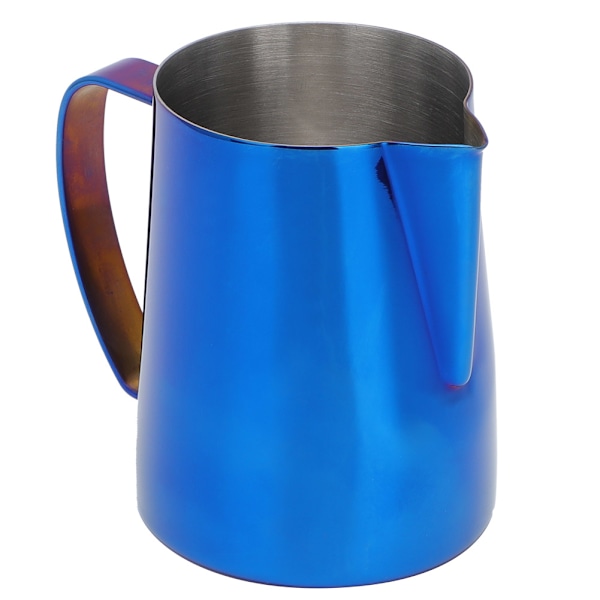 600 ml rustfritt stål Titanize kaffekanne melkeskummende kopp mugge for Latte ArtBlue