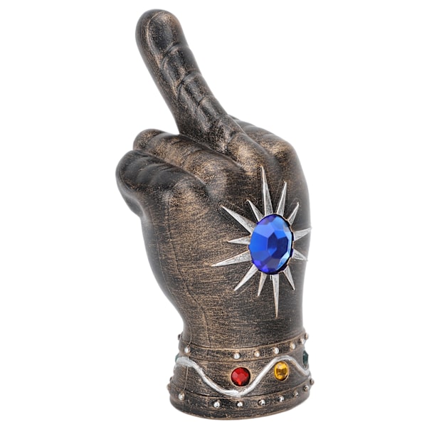Fist Öppnare Cool Middle Finger Form Bärbar Fist Ölflaska Öppnare för Män Make Pappa Morfar Pojkvän Guld