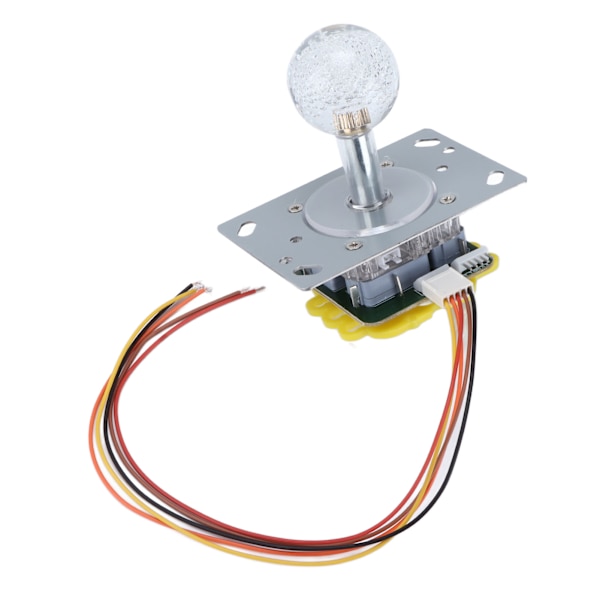 Arkadjoystick med färgglad ljuskänslig arkadjoystick med 5P-kabel kristallkula för spelautomat Cool Running