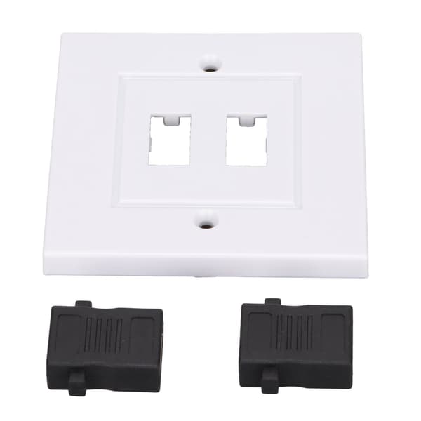 2-ports HD Multimedia Interface Vægpanel HD Multimedia Interface Stikpanel Kabeludvidelseskobling