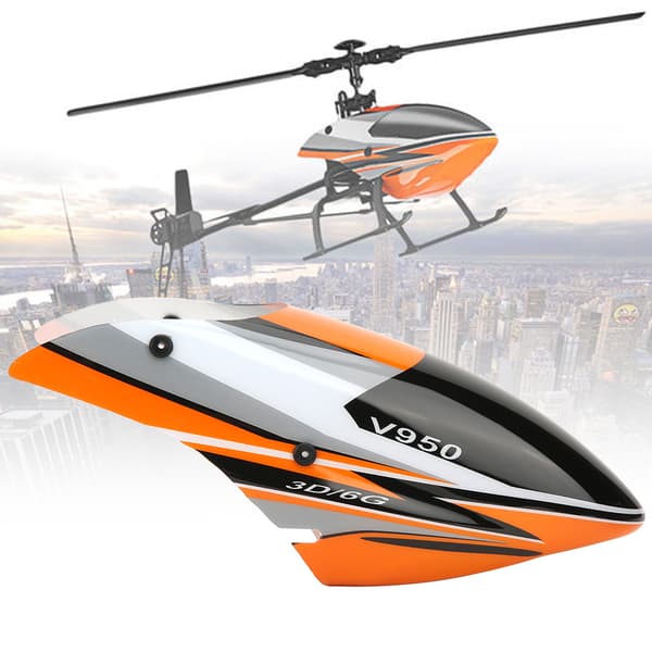 Hode Shell RC Oppgraderingsdel Erstatningstilbehør Passer for WLtoys V950 RC Fly