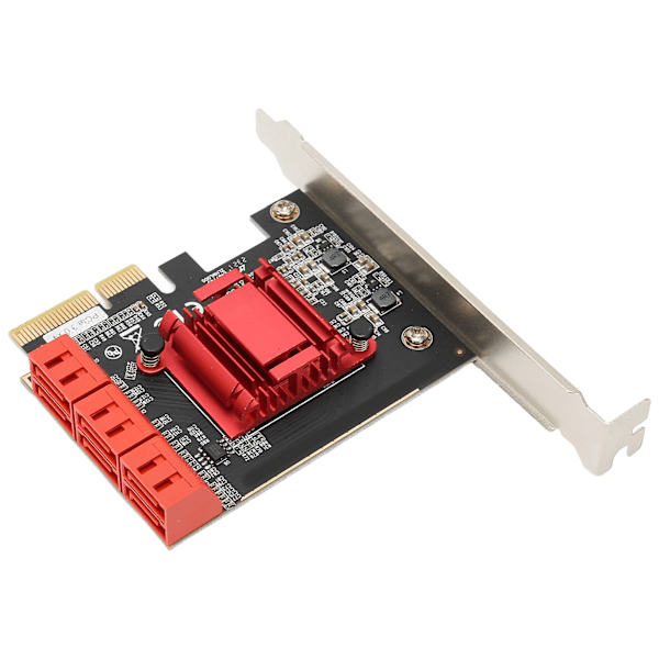 PCIE SATA3.0 -laajennuskortti Plug and Play PCIE 6-porttiseen SATA3.0 -ohjaimen laajennussovitinkortti